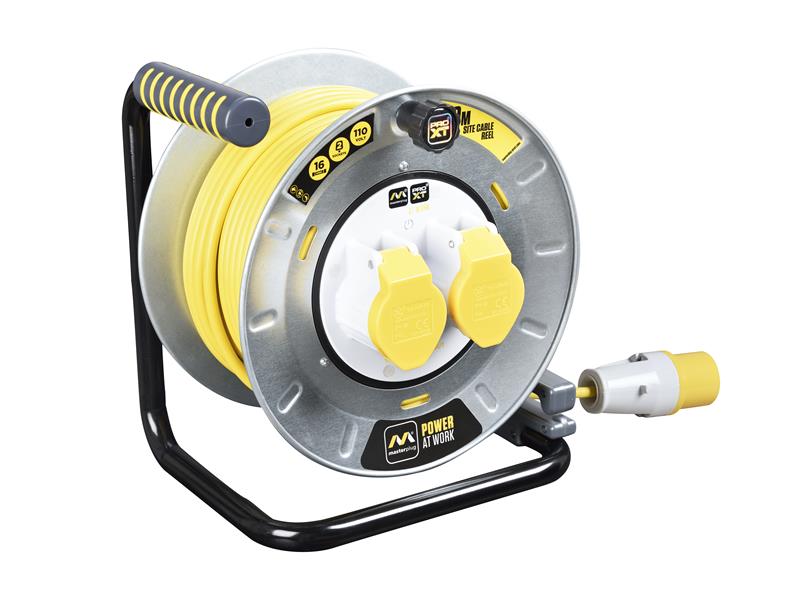 MSTOTMU30162 - PRO-XT Metal Cable Reel 110V 16A Thermal Cut-Out 30m