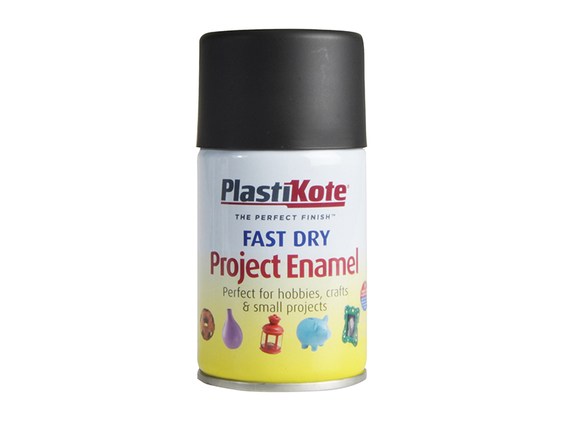 PKT101SF - Fast Dry Enamel Aerosol Matt Black 100ml
