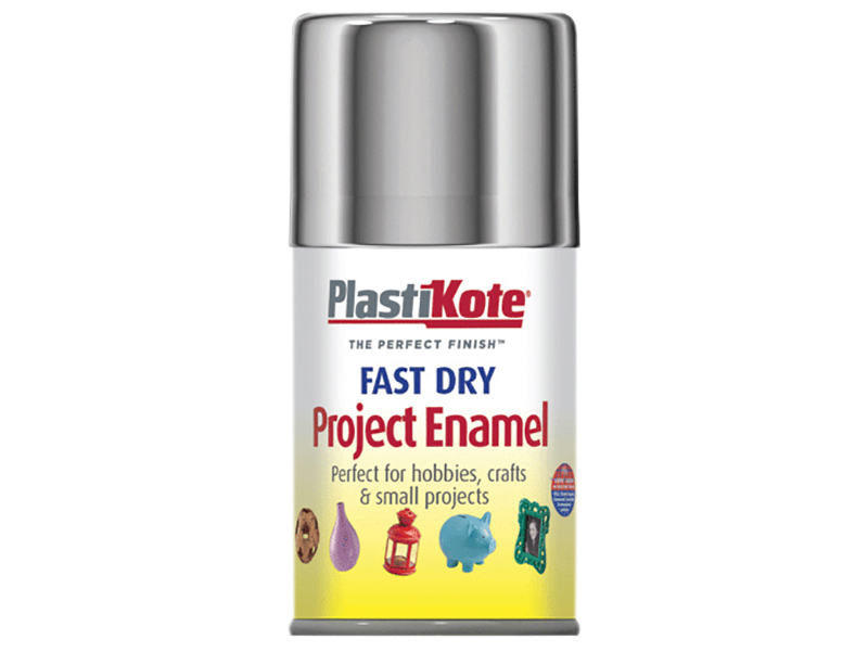 PKT150S - Fast Dry Enamel Aerosol Chrome 100ml