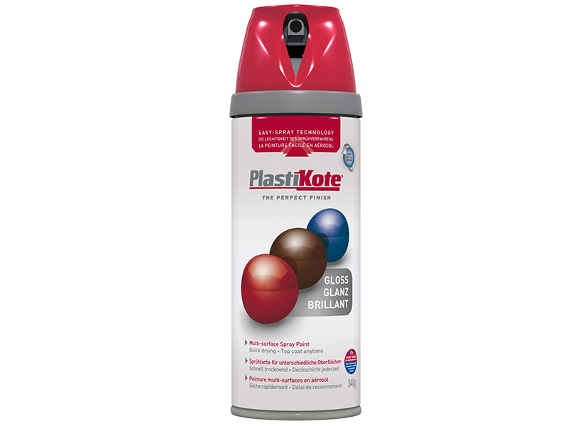 PKT21107 - Twist & Spray Gloss Bright Red 400ml