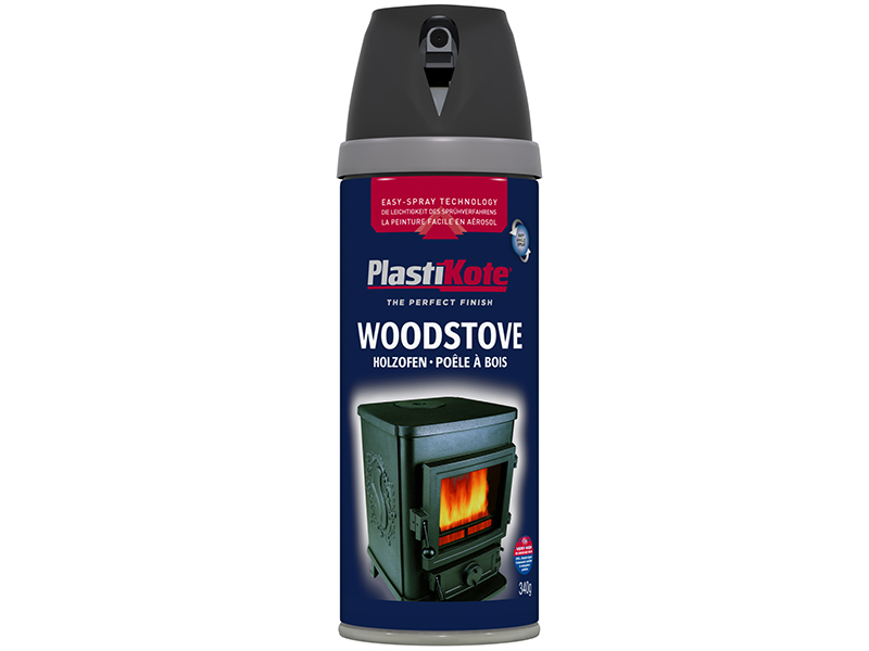 PKT26030 - Twist & Spray Woodstove Paint Black 400ml