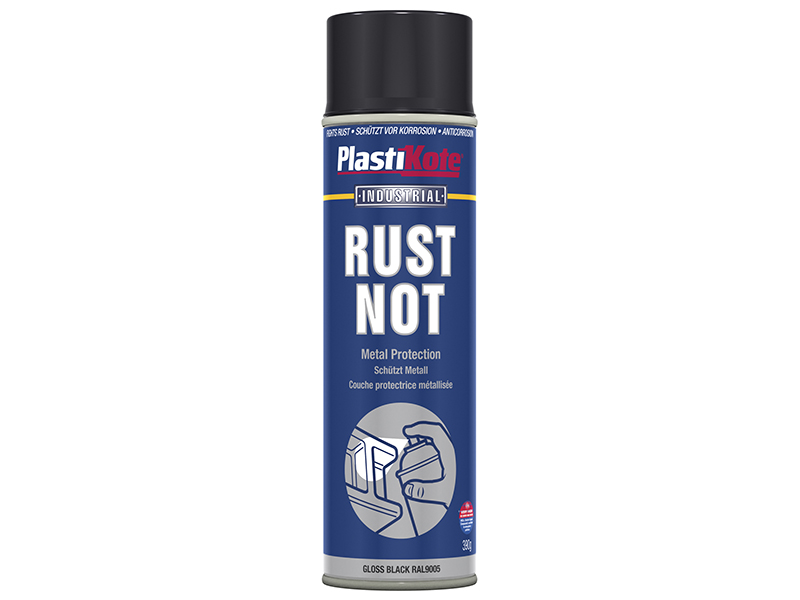 PKT783 - Rust Not Spray Gloss Black 500ml