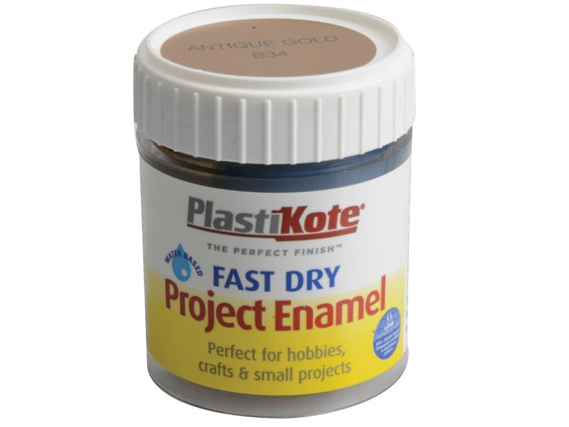 PKTB34W - Fast Dry Enamel Paint B34 Bottle Antique Gold 59ml