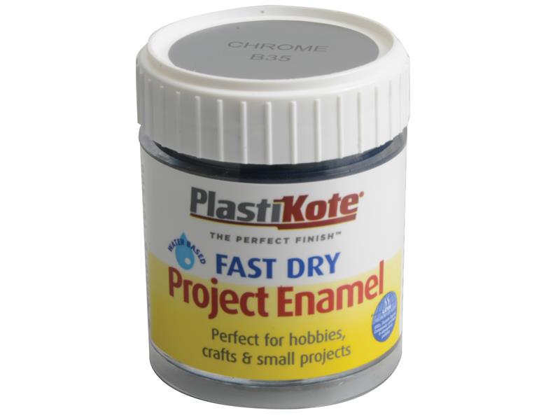 PKTB35W - Fast Dry Enamel Paint B35 Bottle Chrome 59ml