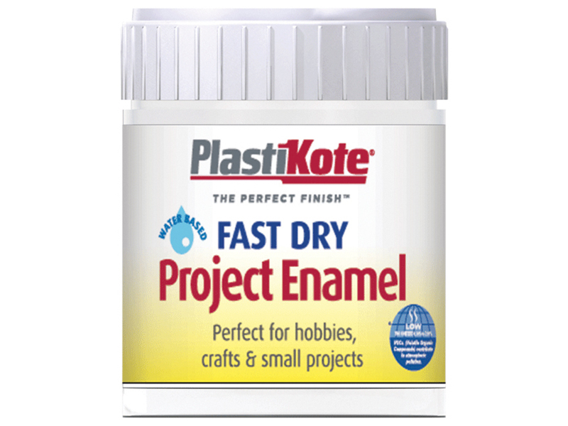 PKTB4W - Fast Dry Enamel Paint B4 Bottle Gloss White 59ml