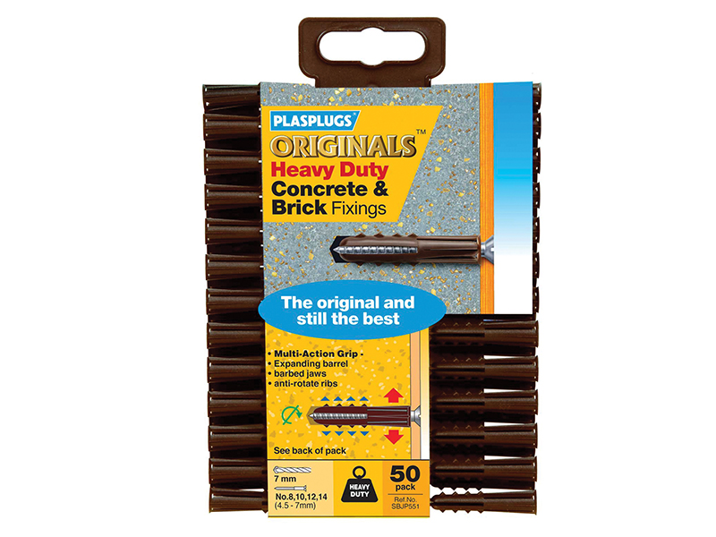 PLASBJP551 - SBJP551 Originals Heavy-Duty Fixings (Pack 50)