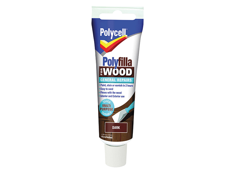 PLCWGRD75 - Polyfilla For Wood General Repairs Tube Dark 75g