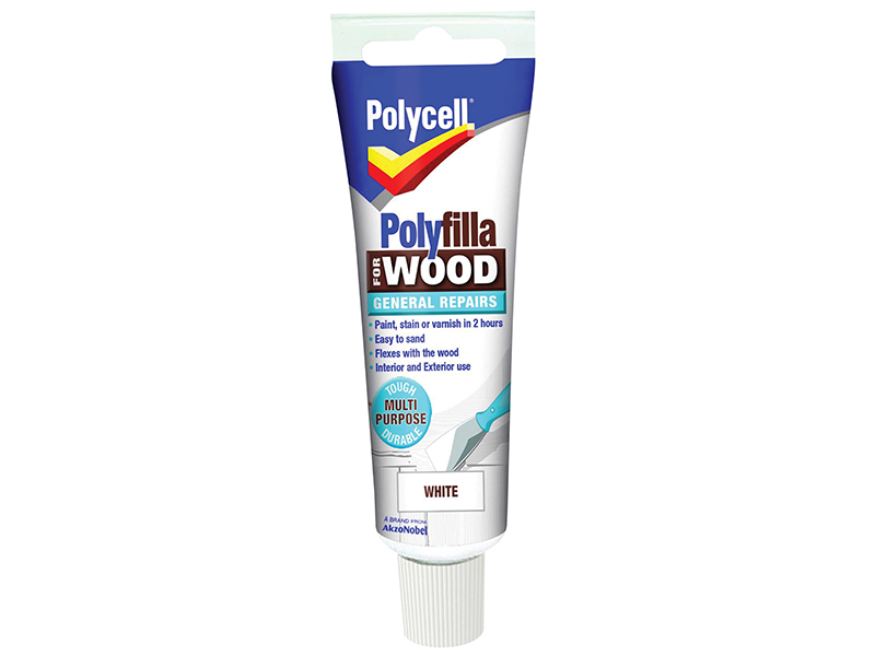 PLCWGRW75 - Polyfilla For Wood General Repairs Tube White 75g