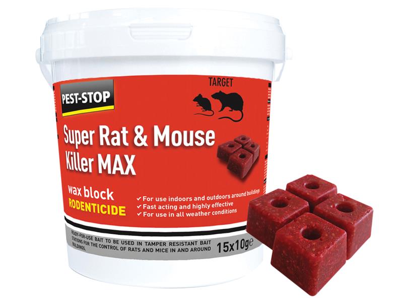 PRCPSWB03 - Super Rat & Mouse Killer MAX Wax Blocks