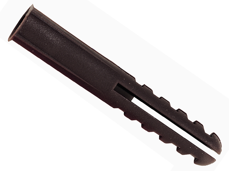 RAW67233 - Brown Plastic Plugs Screw Size No.10-14 (10 x (Card 100)