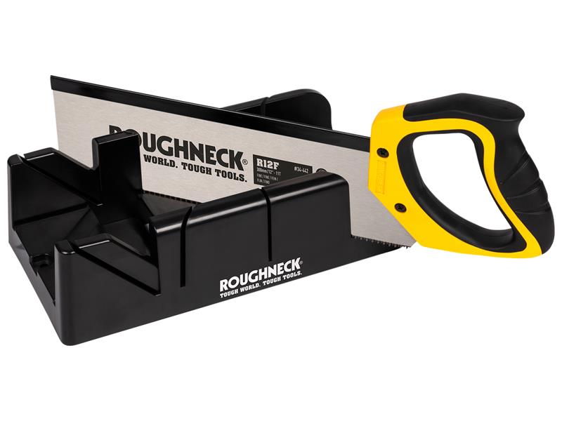 ROU34490 - Mitre Box & Hardpoint Tenon Saw Set 300mm (12in)