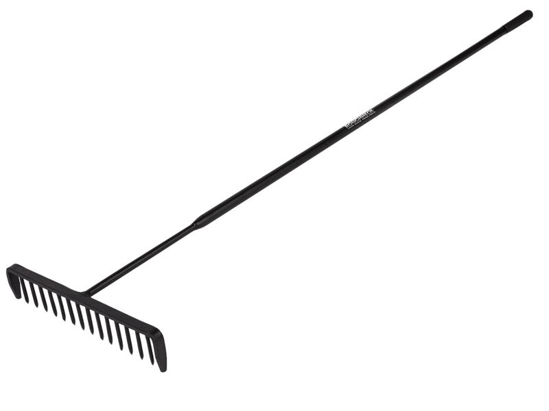 Tarmac Rake 16 Round Teeth - Tubular Steel Shaft Handled