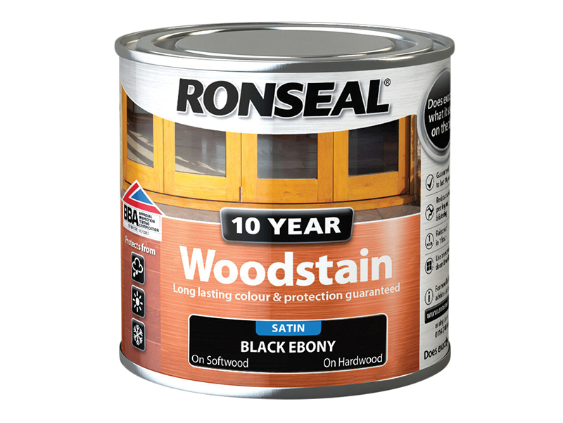 10 Year Woodstain Ebony 250ml