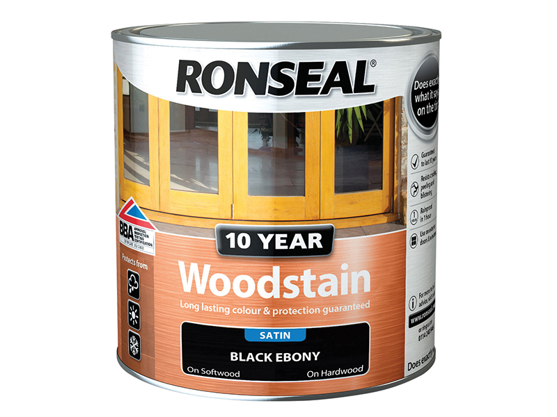 10 Year Woodstain Ebony 750ml