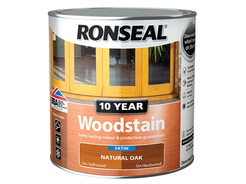 10 Year Woodstain Natural Oak 750ml