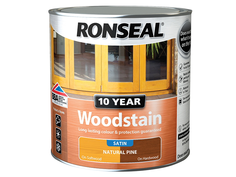 10 Year Woodstain Natural Pine 2.5 litre