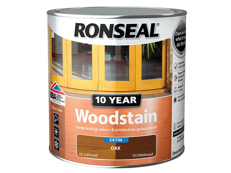 10 Year Woodstain Oak 2.5 litre