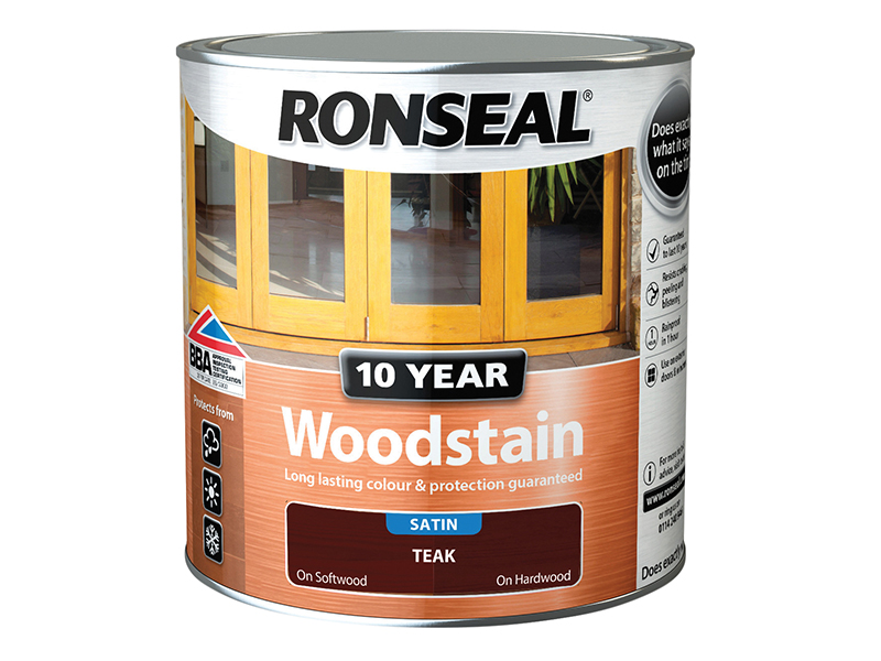 10 Year Woodstain Teak 2.5 litre