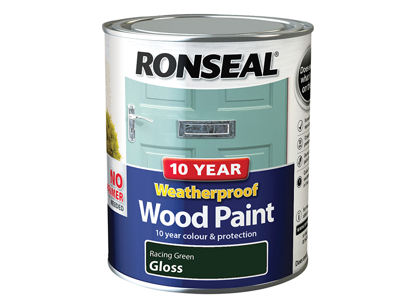 RSL38778 - 10 Year Weatherproof Wood Paint Racing Green Gloss 750ml