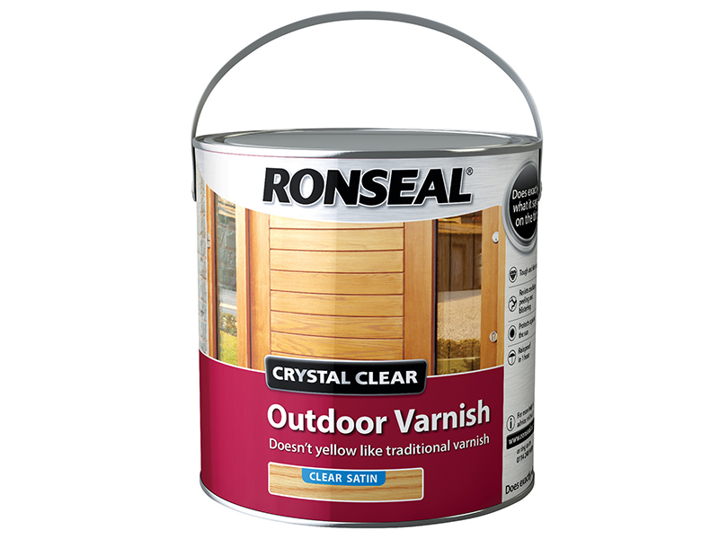 RSLCCODVS25L - Crystal Clear Outdoor Varnish Satin 2.5 litre