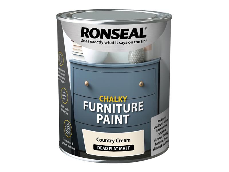 RSLCFPCC750 - Chalky Furniture Paint Country Cream 750ml