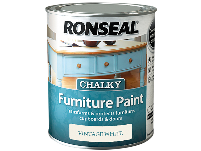 RSLCFPVW750 - Chalky Furniture Paint Vintage White 750ml