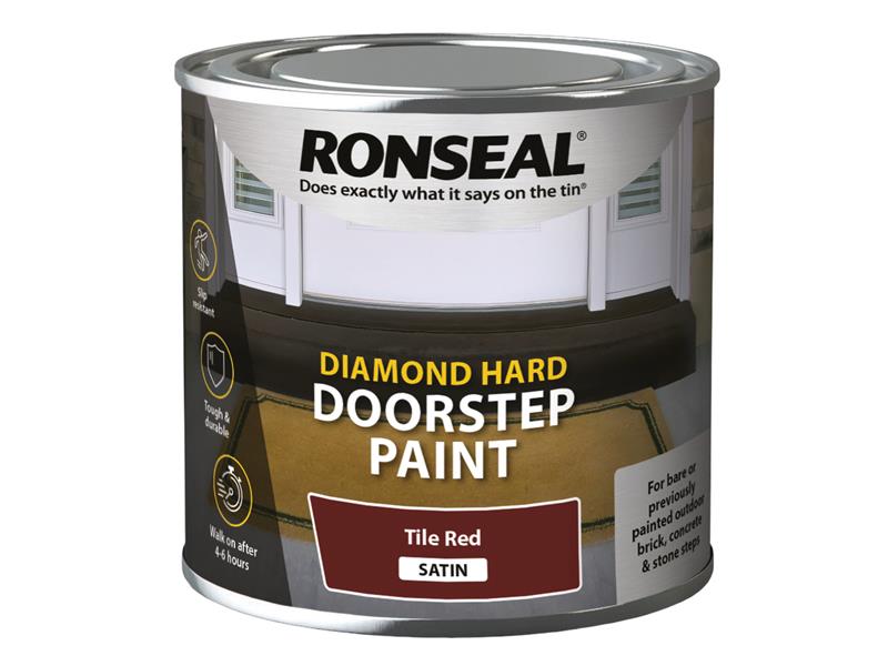 RSLDHDSPR250 - Diamond Hard Doorstep Paint Red 250ml