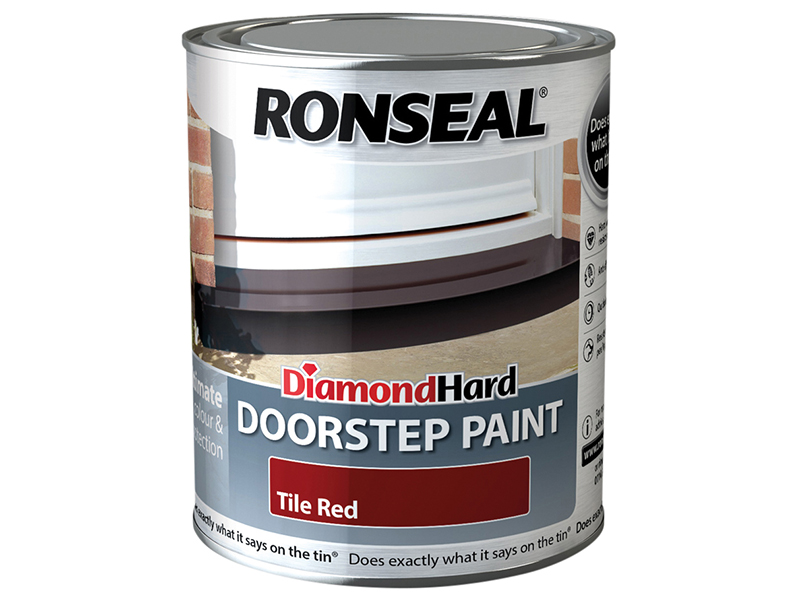 RSLDHDSPR750 - Diamond Hard Doorstep Paint Tile Red 750ml