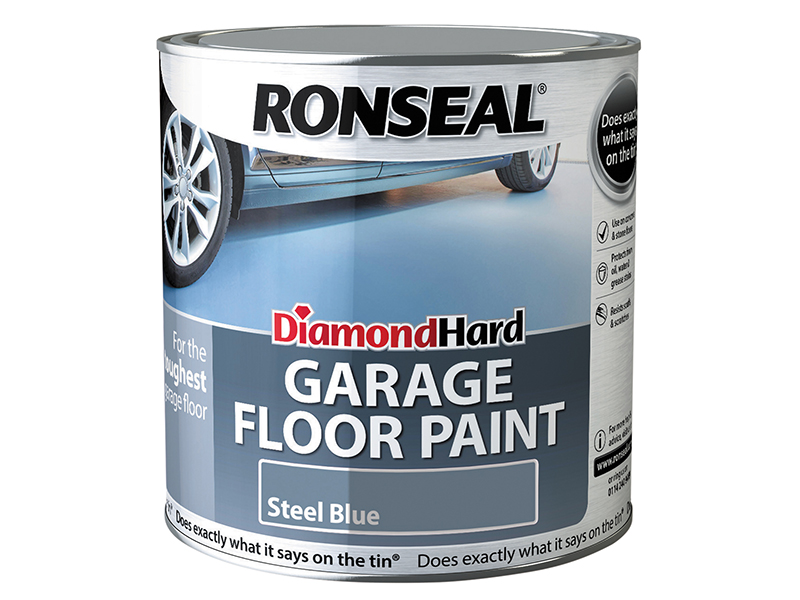 RSLDHGFPB25L - Diamond Hard Garage Floor Paint Steel Blue 2.5 litre