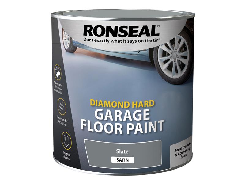 RSLDHGFPS25L - Diamond Hard Garage Floor Paint Slate 2.5 litre