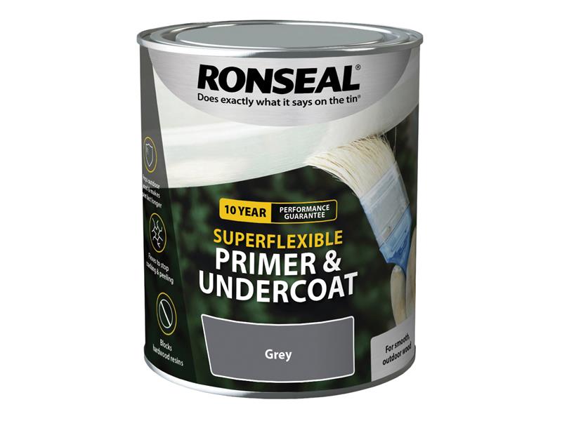 Super Flexible Wood Primer & Undercoat Grey 750ml