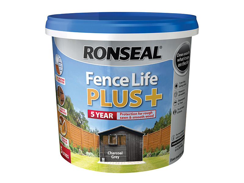 RSLFLPPCG5L - Fence Life Plus+ Charcoal Grey 5 litre