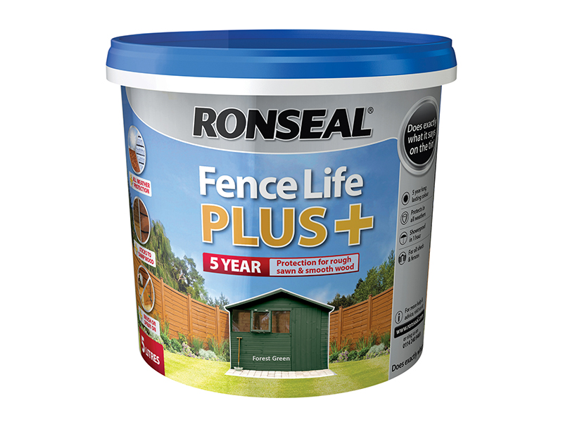 RSLFLPPFG5L - Fence Life Plus+ Forest Green 5 litre