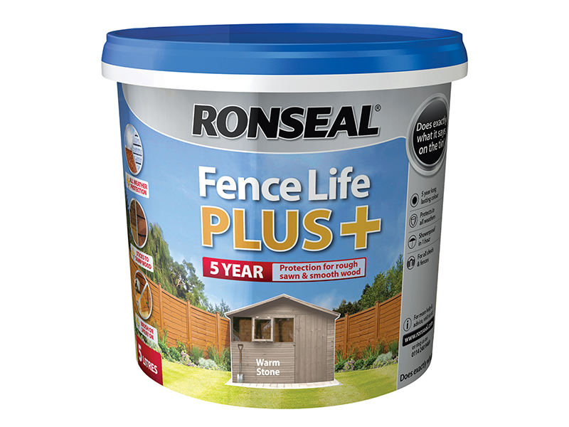 RSLFLPPWS5L - Fence Life Plus+ Warm Stone 5 litre