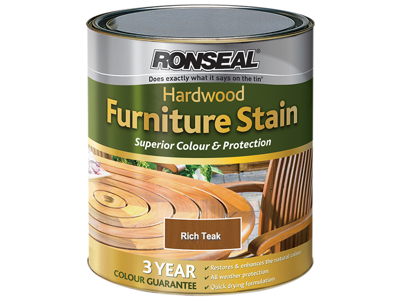 RSLHWFSRT50 - Ultimate Protection Hardwood Garden Furniture Stain Rich Teak 750ml