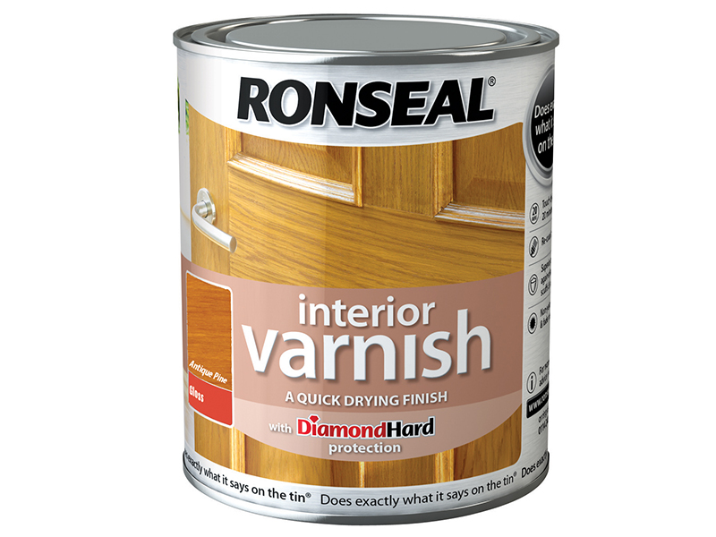 RSLINGAP750 - Interior Varnish Quick Dry Gloss Antique Pine 750ml