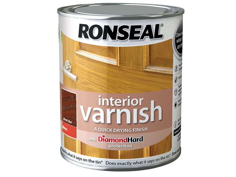 RSLINGDO250 - Interior Varnish Quick Dry Gloss Dark Oak 250ml