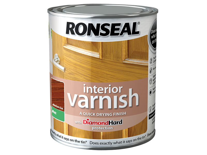 RSLIVMMO750 - Interior Varnish Quick Dry Matt Medium Oak 750ml
