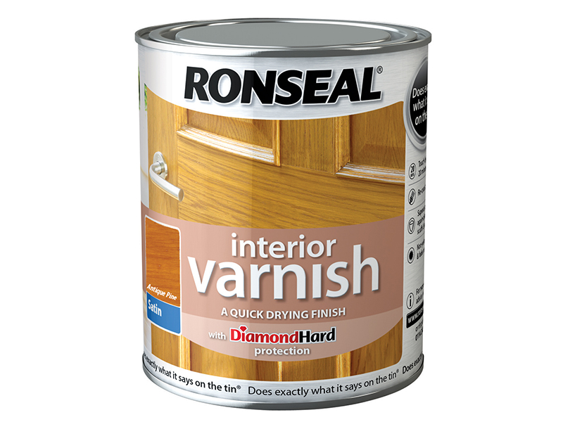RSLIVSAP250 - Interior Varnish Quick Dry Satin Antique Pine 250ml