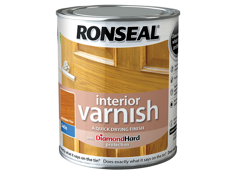 RSLIVSAP750 - Interior Varnish Quick Dry Satin Antique Pine 750ml