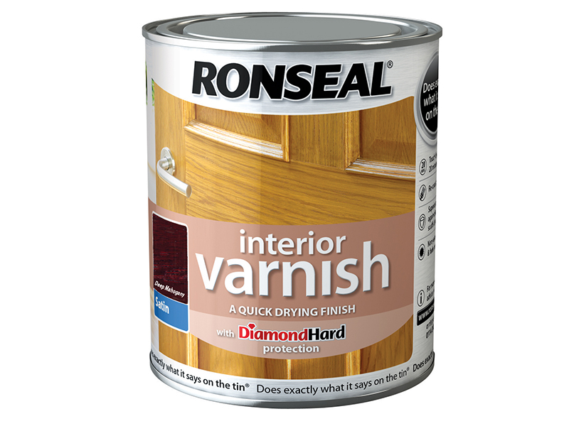 RSLIVSDH750 - Interior Varnish Quick Dry Satin Deep Mahogany 750ml