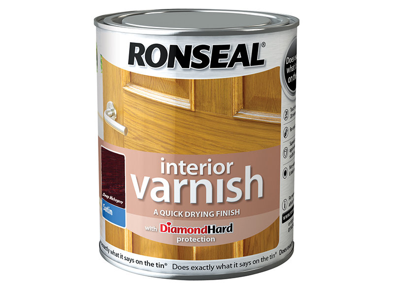 RSLIVSDM250 - Interior Varnish Quick Dry Satin Deep Mahogany 250ml