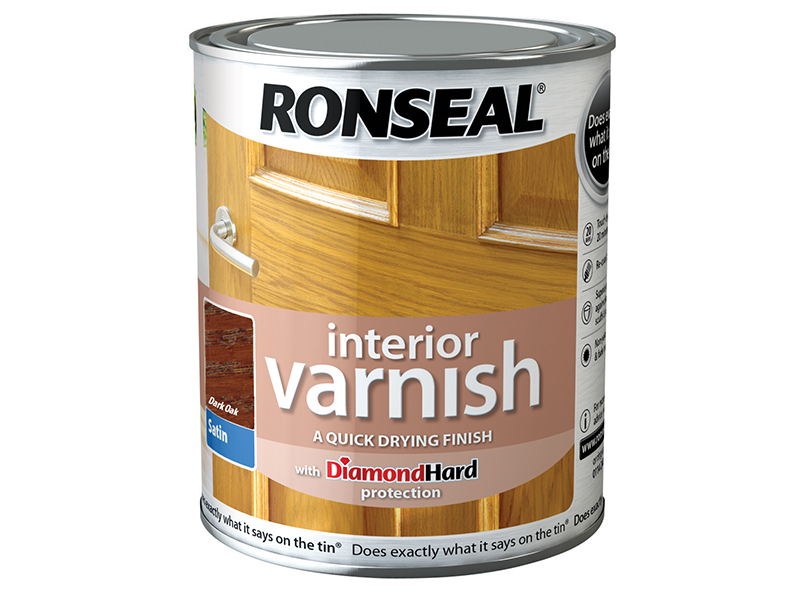 RSLIVSDO250 - Interior Varnish Quick Dry Satin Dark Oak 250ml