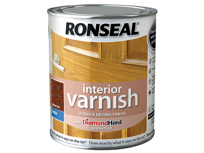 RSLIVSDO750 - Interior Varnish Quick Dry Satin Dark Oak 750ml