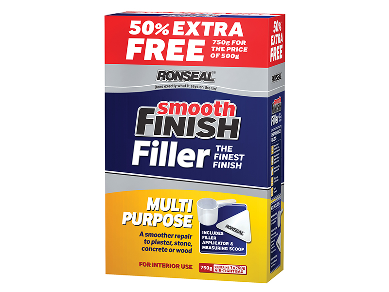 RSLMPLF500VP - Smooth Finish Multipurpose Wall Powder Filler 500g + 50%