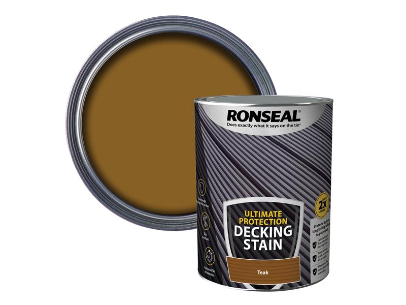 RSLNUDSRT25L - Ultimate Protection Decking Stain Rich Teak 2.5 litre
