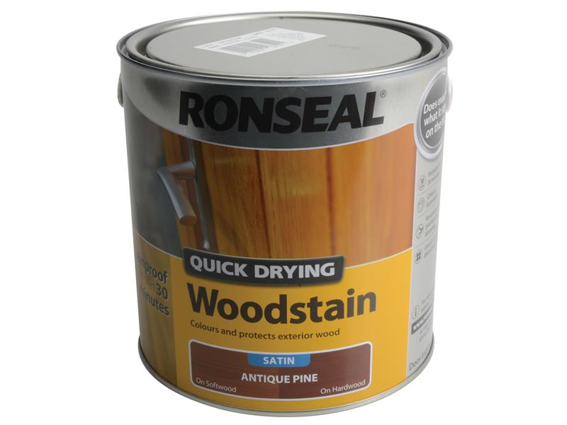RSLQDWSAP25L - Quick Drying Woodstain Satin Antique Pine 2.5 litre