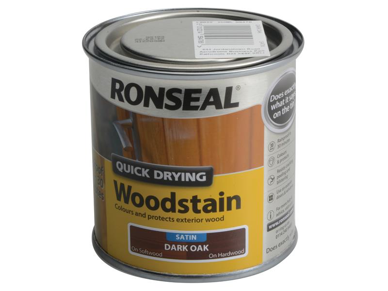 RSLQDWSDO250 - Quick Drying Woodstain Satin Dark Oak 250ml