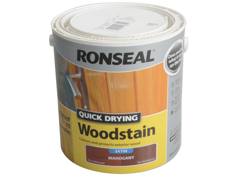 RSLQDWSM25L - Quick Drying Woodstain Satin Mahogany 2.5 litre