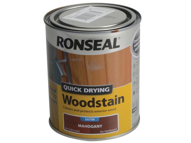 RSLQDWSM750 - Quick Drying Woodstain Satin Mahogany 750ml